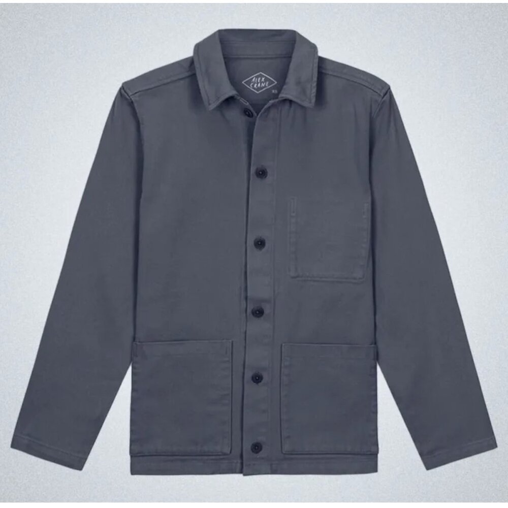 Men's Lightweight Shirt Jacket - Slate Gray